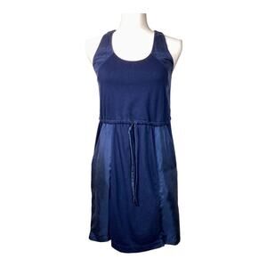 J Crew Dress Navy Sleeveless Soft Cotton & Silk Size XXS